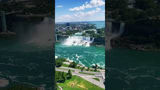 Skylon Tower overlooking Niagara Falls #shorts  #fyp  #youtubeshorts #niagarafalls #nature #tour