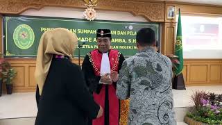 Pengambilan Sumpah dan Pelantikan WKPN Negara Bapak Ida Bagus Made Ari Suamba, S.H., M.H.