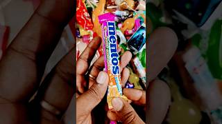 Yummy mentos rainbow with fruit content 😋#shorts