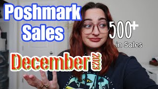 Over $500 in Sales | What Sold On Poshmark | Dec 2023 | Part-Time Reseller