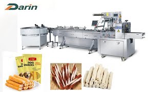 Meat Strips Sorting Packing Machine/How to Pack Dog Chewing Sticks