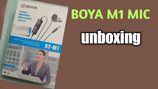 Boya m1 mic unboxing II best budget mic for youtube videos II BOYA M1 MIC II below 1000/- mic