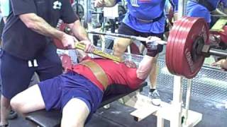 Jeff Snyder Bench Press 617 x 1 Dump (1- board)