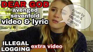 DEAR GOD - Avenged Sevenfold ( Lyric & Video : Lone Wolf )(Cover by Sarah & Michaila Cothran )