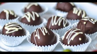 Ganesh  chaturthi recipes/10 mins,No bake CHOCOLATE TRUFFLES/Ganpati bhog recipes/Modak recipes