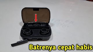 CARA MENGATASI HEADSET TWS M30 BATRENYA CEPAT HABIS DAN SAAT DICAS CEPAT PENUH #tws #headset