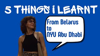 Zlata Hlukhouskaya: From Belarus to NYU Abu Dhabi