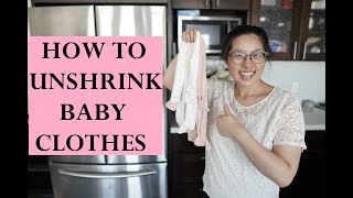 How to Unshrink Baby Clothes