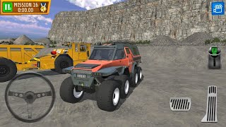 Drive Real 8x8 Wheeler - Quarry Parking Simulator - Android IOS Gameplay - Quarry Parking Lot