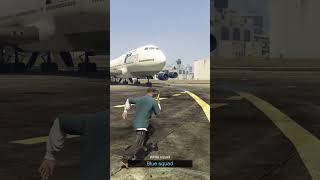 Firing a Gun on an Airport Runway: What Could Happen? #gta5 #shorts #expriment #gaming