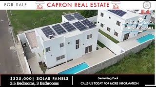 Beautiful home is 5 minutes from the beach/house with solar panels for sale Puerto Plata DR