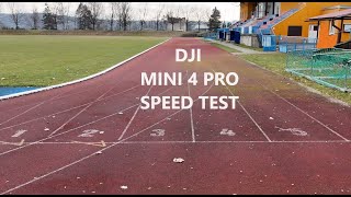 Speed test - DJI MINI 4 PRO - race on a 400m circuit (Cinema/Normal/Sport) - Test rychlosti dronu