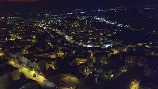 Veria City by Night (Βεροια νυχτερινη εναέρια ληψη)