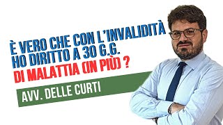 Gli invalidi hanno diritto a 30 giorni di malattia all'anno (in più)?