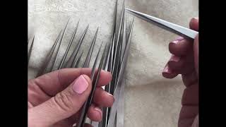 How to straighten your bent eyelash extension tweezers