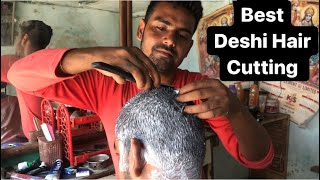 Roadside Best Deshi Hair Cutting in “DBR” India | Prashant ever