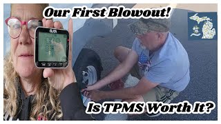 Our First Blowout! Is TPMS Worth It? - Exploring Michigan