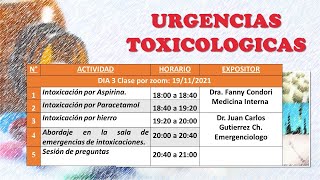 CURSO DE URGENCIAS EN TOXICOLOGIA