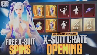 😱NEW ULTIMATE MARMORIS X-SUIT CRATE OPENING + FREE SPIN LUCK #pubgm #RG Lio #mobilegame #XSuit #dbs