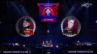 AZCINO vs WOS Batalla EPICA Octavos  Red Bull Internacional 2019 3 Replicas ! Cruce de Campeones