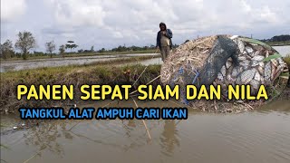 Mantap..!! Bapak Ini Panen Ikan Disini || Tangkul ikan || Hanco ikan || Nets fishing trap