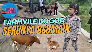 serunya bermain dengan hewan di kuntum FarmField bogor #vloganak