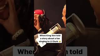 king von told a story about lil Durk meeting a fan at the airport 😂#shorts #kingvon #celebrity