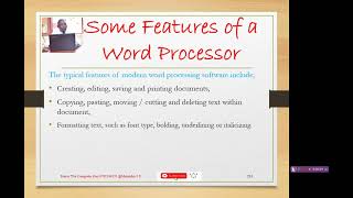 NC Senior One Lesson 47 Features of a Word processor