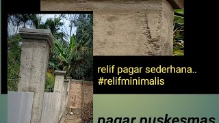 list relif tiang pagar#rumahminimalis #kulibangunan