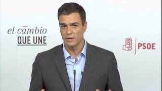 Pedro Sánchez ofrece su “mano tendida” para construir “un futuro para la mayoría”