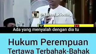 Hukum perempuan tertawa terbahak-bahak di depan yang bukan mahrom