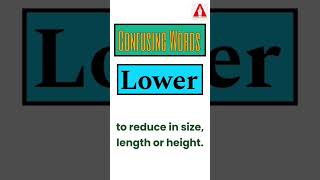 #33 "Lessen" vs. "Lower" || Homophones || Confusing Words || By Ashwin Sir