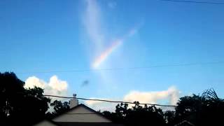 Rainbow with blue skys kemah, texas