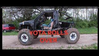 JEEP & TOYOTA HILLCLIMBS | TOYOTA ROLLS OVER!