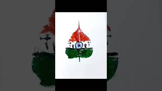 Independence day special leaf drawing 2022|| salut to Indian Army  Proud to be an Indian