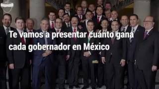 Cuanto ganan los gobernadores de la republica mexicana