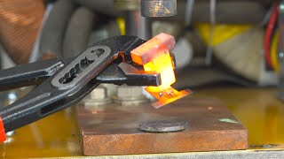 How to melt the magnetic core of a transformer. Metal Science Experiments #Shorts