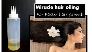 Miracle hair oiling method for faster hair growth using sauce bottle | starnaturlbeauties