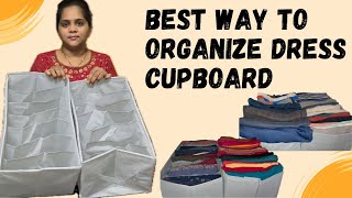 Best way to organise your cupboard | cupboard storage boxes |best way to store your dresses #shorts