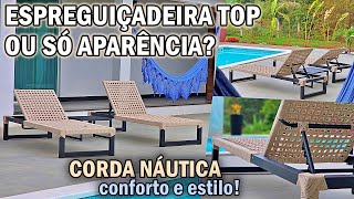 ESPREGUIÇADEIRA EM CORDA NAUTICA E ALUMINIO DE PISCINA, Vale a pena?  REVIEW E ANÁLISE COMPLETA.