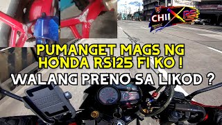 NAGASGASAN MAGS KO ! PINABLEED KO BRAKE SA LIKOD | NEW LOCATION NG MEMORY.PH MANILA | HONDA RS125 FI