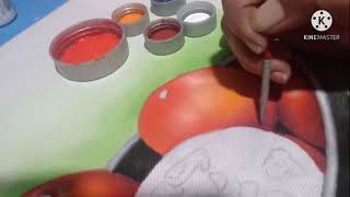 pintura em tecido: tomate 🍅