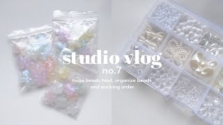 studio vlog 07 | huge beads haul, restock beads and packing order