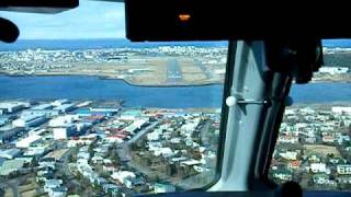 Zagorje on Iceland - Croatia Q400 landing at Reykjavik city airport