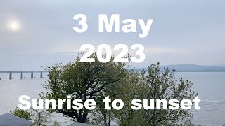 Sunrise to sunset on 3 May 2023 | 4K | Timelapse