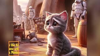 Cute Kitten and His Mentor Star Wars.