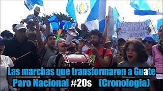 Paro Nacional #20s en Guatemala (Cronologia)