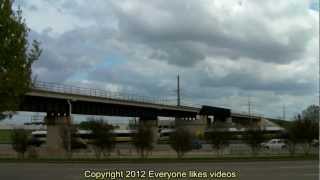 A couple DART trains passing thru Richardson, Tx. 03/17/2012 ©