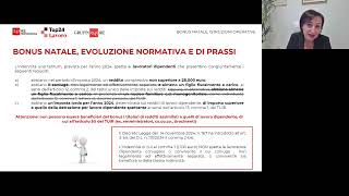 Webinar: Bonus Natale - istruzioni per l'uso