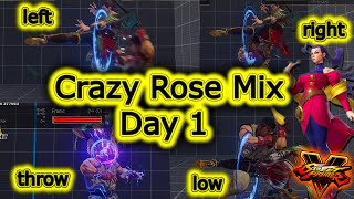 Rose day 1 Teleport mix up Street fighter V Season 5